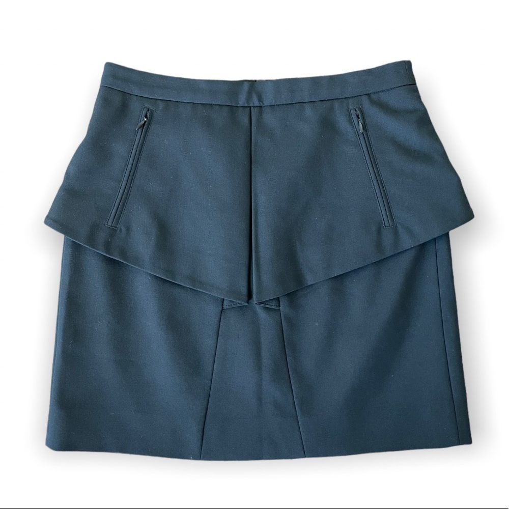 Tibi New York City Peplum Black Minimalist Size 4 Skirt
